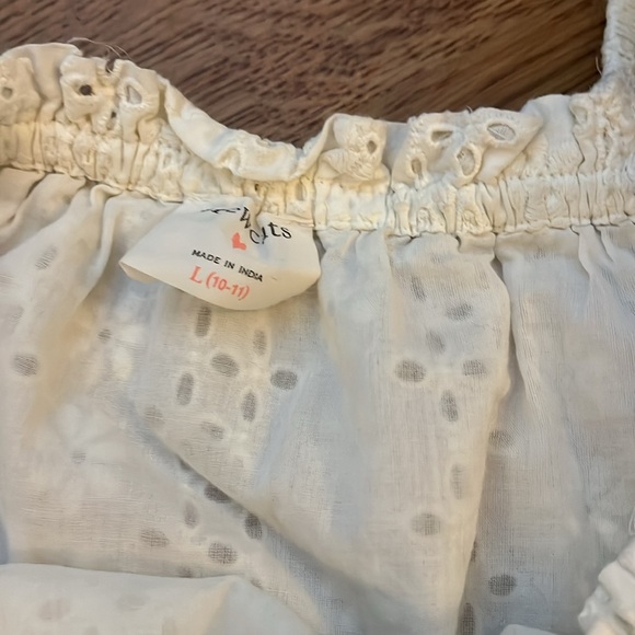 J. Crew girls white eyelet top and skirt size 10 - Picture 8 of 9